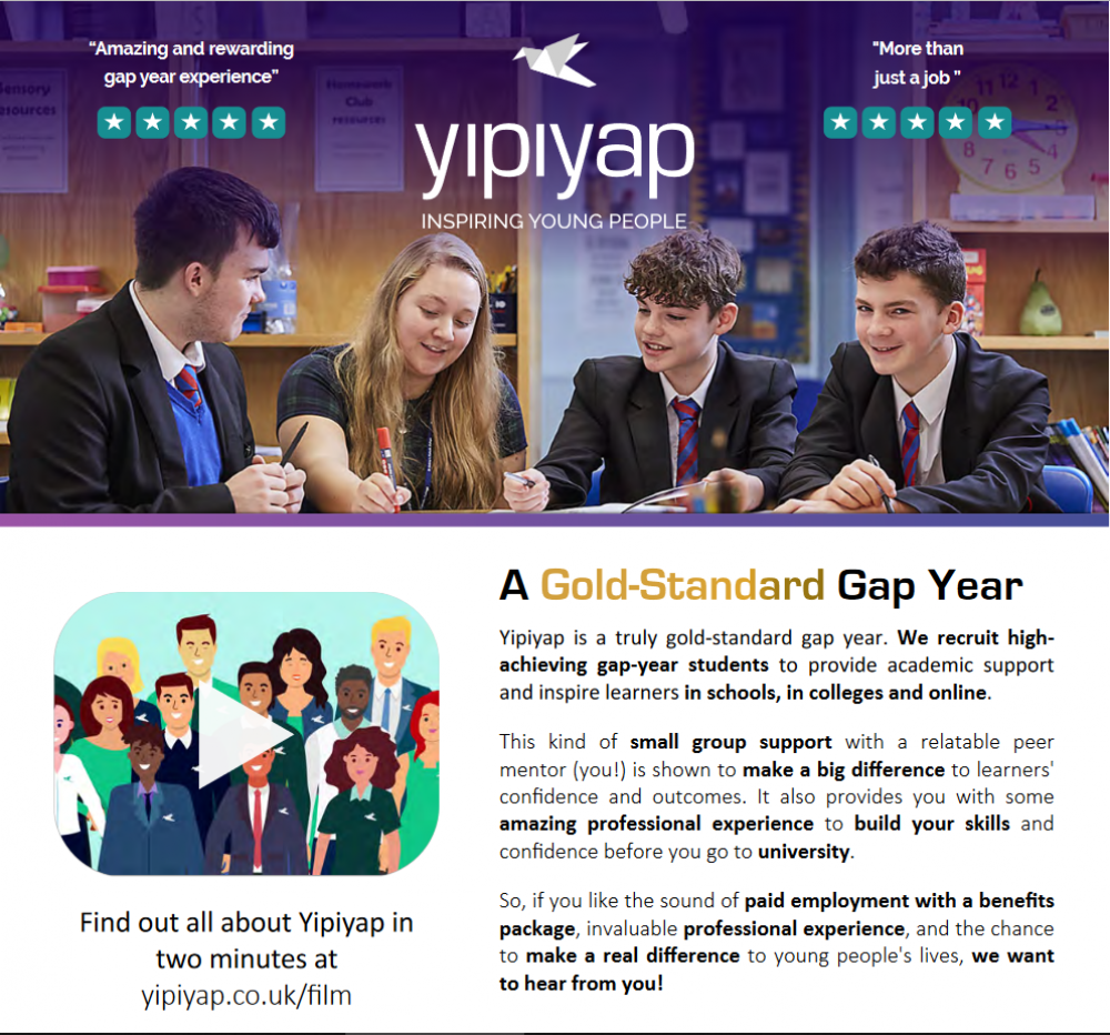 Yip yap promotional flyer